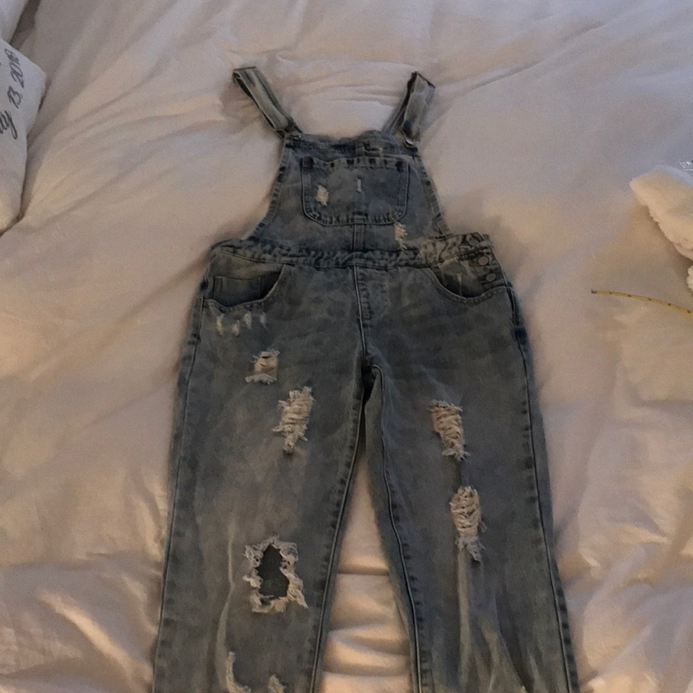 Distressed Overalls